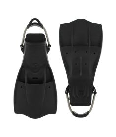 Poseidon Trident Fins with SS Strap Black