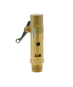 Kingston Valves ASME Code Safety Valve Brass 3/4 in. NPT, SS Ball, High Flow, Set at 150 PSI - P/N: 119CSS-5-150