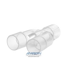 Medline Adult Near Parallel Wye Connector No Port, 15mm ID/22mm OD (Each)