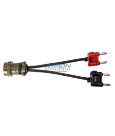 Amron International 22400-12 MS Military Connector Male 5-Pin to Banana Plugs Communication Adapter