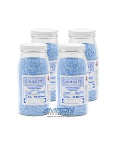 Drierite® Desiccants Indicating 10-20 Mesh - 1 lb Glass Bottle (4 Bottles Per Carton)