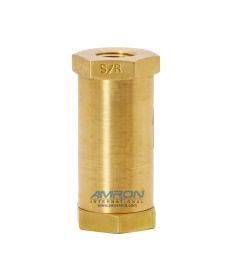 Circle Seal Check Valve 1/4 inch Female NPT - 2 to 4 PSIG Cracking Pressure - Brass