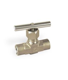 Parker 4M-V4AK-B Needle Valve, 5000 PSI - V Series, Angle, PCTFE, 1/4 MNPT, Brass
