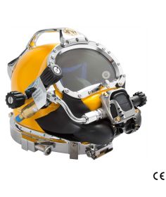 Kirby Morgan 37 Commercial Diving Helmet with Male Waterproof Connectors and 455 Balanced Regulator 500-051 (CE logo)
