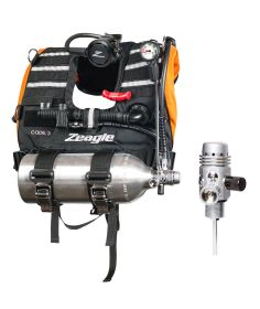 Zeagle Code 3 BCD Orange Rescue Vest w/Razor II Regulator