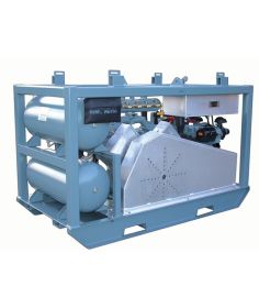 Quincy 5120 Kubota Low Pressure Air Compressor Package Assembly - Dual Tank - 60 Gallon