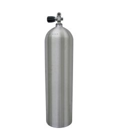 Thunderbird Cylinders Aluminum Cylinder Tank with Thermo PRO Valve - Neutral Brushed No Coat 100 CU FT (3300 PSI) - P/N: AL100BNC