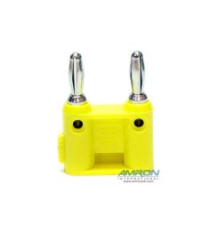 Amron International 14001Y Dual-Pin Banana Plug - Yellow