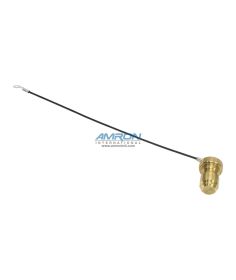 Avox B-6QDP Dummy Plug for Exhaust Quick Disconnect - Brass