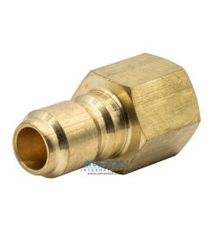 3ST STRAIGHT-THROUGH BRASS PLUG 3/8-18 NPTF FEMALE