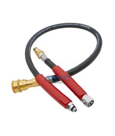 Amron Bailout Whip - 37 in. Brass QD without Locking Sleeve