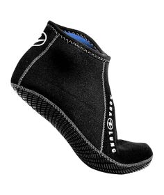 Aqua Lung Ergo Low Top Dive Socks 3MM Neoprene in Black / Blue, BS1450140