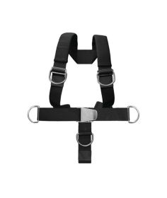Apeks WTX Deluxe Webbed Harness in Black / Grey, BT1350110
