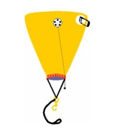 Carter Lift Bag Open Bottom Lift Bag 200 lbs Lift Capacity CB-200