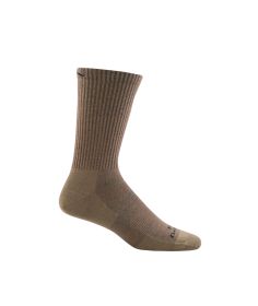 Darn Tough Micro Crew Lightweight Tactical Sock No Cushion  - Coyote Brown - Single Pair - DARN-T4018-CB