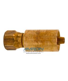 Fibron 1/4 inch #4 JIC Hose Fitting Swagable Phosphor - Bronze FPBSF/M/04-04JIC