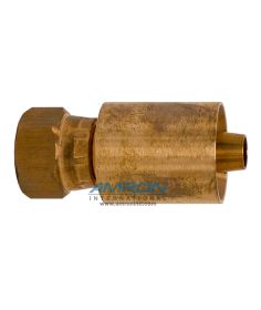 Fibron 3/8 inch Oxygen Hose Fitting Swageable Phosphor-Bronze FPBSF/M/06-04OXY