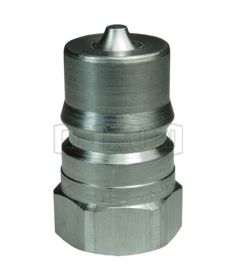 Dixon H2F2-SS - H-Series ISO-B Valved Female Plug 1/4 In. X 1/4 In. FNPT, 316 SS