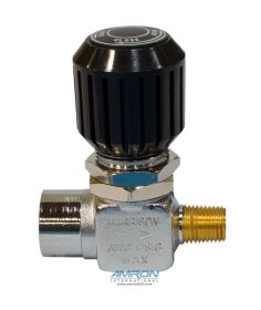 Harrison Panel Mount Line Valve HLV-2 with 1/4 in. FNPT Inlet, 1/4 in. MNPT Outlet
