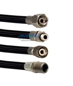 Amron LP5 Hose Assembly Low Pressure Breathing Hose for Divers with Customizable Diver and Supply Fittings, 5/16" ID, 400 PSI WP - Price Per Inch