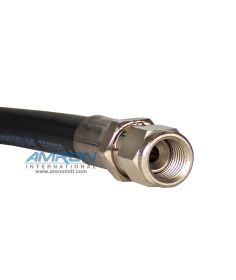 Amron HP3 Hose Assembly High Pressure Breathing Hose for Divers with Diver and Supply Fittings, 3/16" ID, 5,000 PSI WP - Price Per Inch