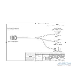 Amron International 2400-13 Male 5 Pin MS Connector to Banana and 6 Pin Hydrocom Communications Adapter