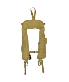 Mustang Survival Compact Tactical Life Preserver with HIT (Auto Hydrostatic) for Special Operations and Body Armor Users - Coyote Tan - Adult Universal
