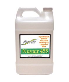 Nuvair 455 High Pressure and Low Pressure Breathing Air Compressor Oil - 1 Gallon Bottle NUV-9406