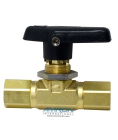 Parker B-Series Ball Valve - 1/4 in Female NPT PTFE Seat - Brass PKR-4F-B6LJ-BP