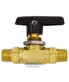 Parker - B-Series Ball Valve - 1/4 in Female NPT PTFE Seat - Brass 4F-B6LJ-BP