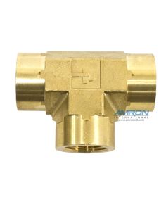Parker MMO Female Tee 3/8 inch NTP - Brass - MMO-B-3/8