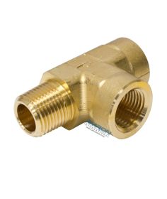 Parker MRO Street Tee Male on Run 1/2 in. NPT Brass MRO-B-1/2