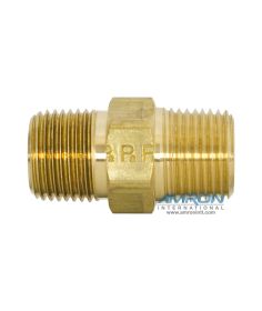 Parker FF Pipe Nipple 3/8 Inch Brass FF-B-3/8