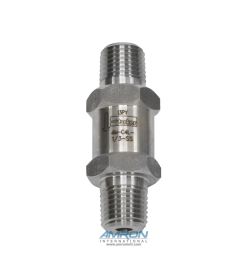 Parker C-Series Check Valve 1/4 in. MNPT 1/3 Cracking Stainless Steel PKR-4M-C4L-1/3-SS