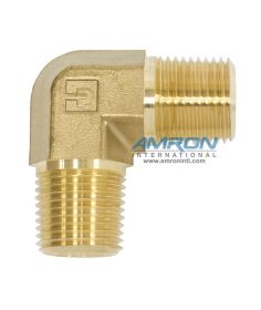 Parker CR Male Pipe Elbow Brass 1/2 inch NPT CR-B-1/2