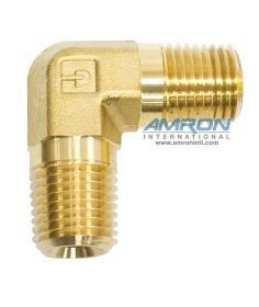 Parker CR Male Pipe Elbow 1-4 in NPT Brass CR-B-1-4