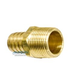 Parker Hose Barb to MNPT Male Pipe - Brass - 125HBL-12-12