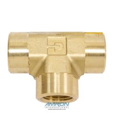 Parker MMO Female Tee Brass - 1/2 inch NPT. MMO-B-1/2