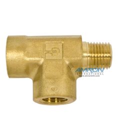 Parker MRO Street Tee Male on Run 1/4 in NPT Brass MRO-B-1/4