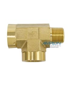 Parker MRO Street Tee (Male on Run) 3/8 inch NPT – Brass - MRO-B-3/8 