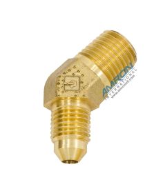 Parker Triple-Lok® VTX Male 45 Elbow Brass VTX-B-4-4