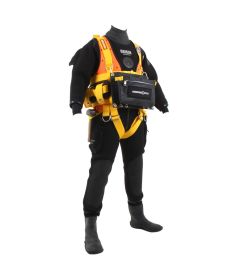 Northern Diver R-Vest Backpack Style Harness with Quick Release Weight Pockets and Saturation Bag - X-Large Size 46-64 in. Chest R-VEST-B/P-XL