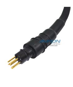 Rubber Molded Inline Connector - Male 6 Pin Plug RMG-6-MP