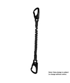 Yates Special Forces Retention Lanyard with Two Kong Tango - Black YTE-567B