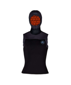 Apeks SU0060110 THERMIQ - Men's 5/3 MM Hooded Vest in Black / Grey