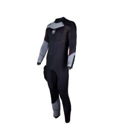 Aqua Lung DynaFlex Fullsuit Backzip Wetsuit Men's 7 MM in Black / Red SU7580106X