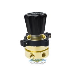 26-1512-24-156 Tescom Regulator same body as 26-1613-24-008 Pressure Reducing Regulator, Brass, 1/4 FNPT, Inlet 5000 PSIG, Outlet 0-500 PSIG, Cv 0.08 with gauge ports.