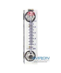Dwyer VFA-22  Visi-Float Flowmeter - 2 in. Scale - LPM Air - 0.15-1 Range