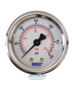 Wika Model 212.53 Bourdon Tube Dry Case Pressure Gauge 2 in 0-300 PSI 1/8 in 52084868