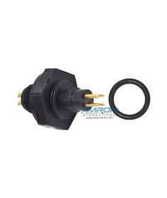 Rubber Molded Bulkhead Connector 4 Pin Male XSG-4-BCL